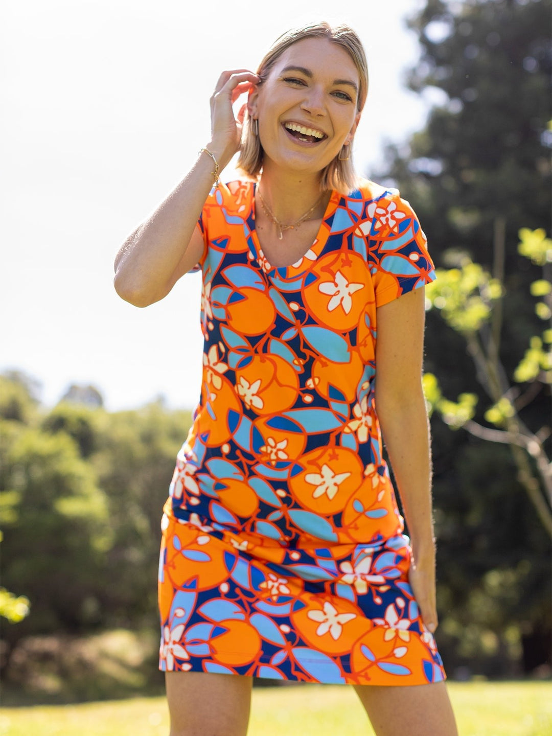 Phoebe Dress Orange Blossoms