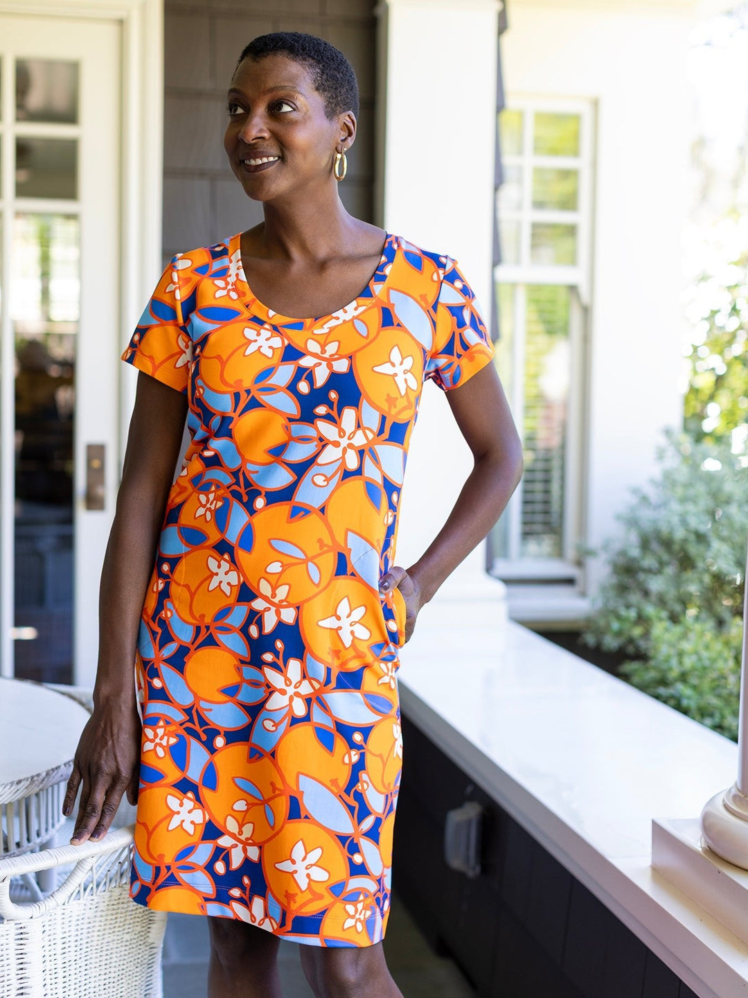 Phoebe Dress Orange Blossoms
