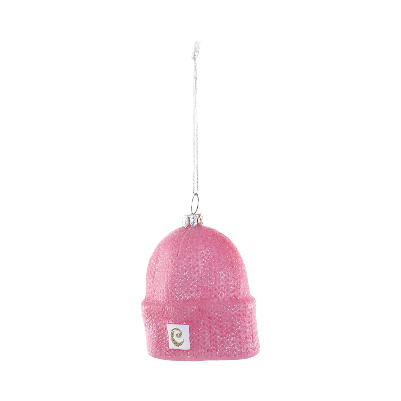 Hipster Beanie Ornament - Pink