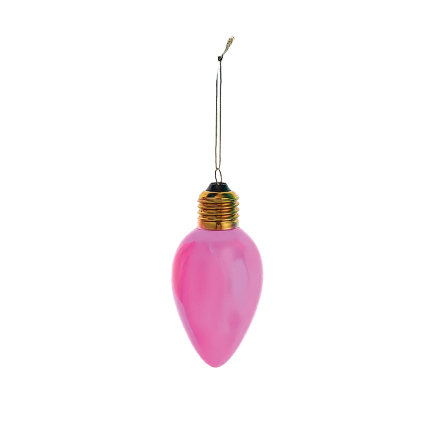 Oversized C7 Bulb Ornament - Pink