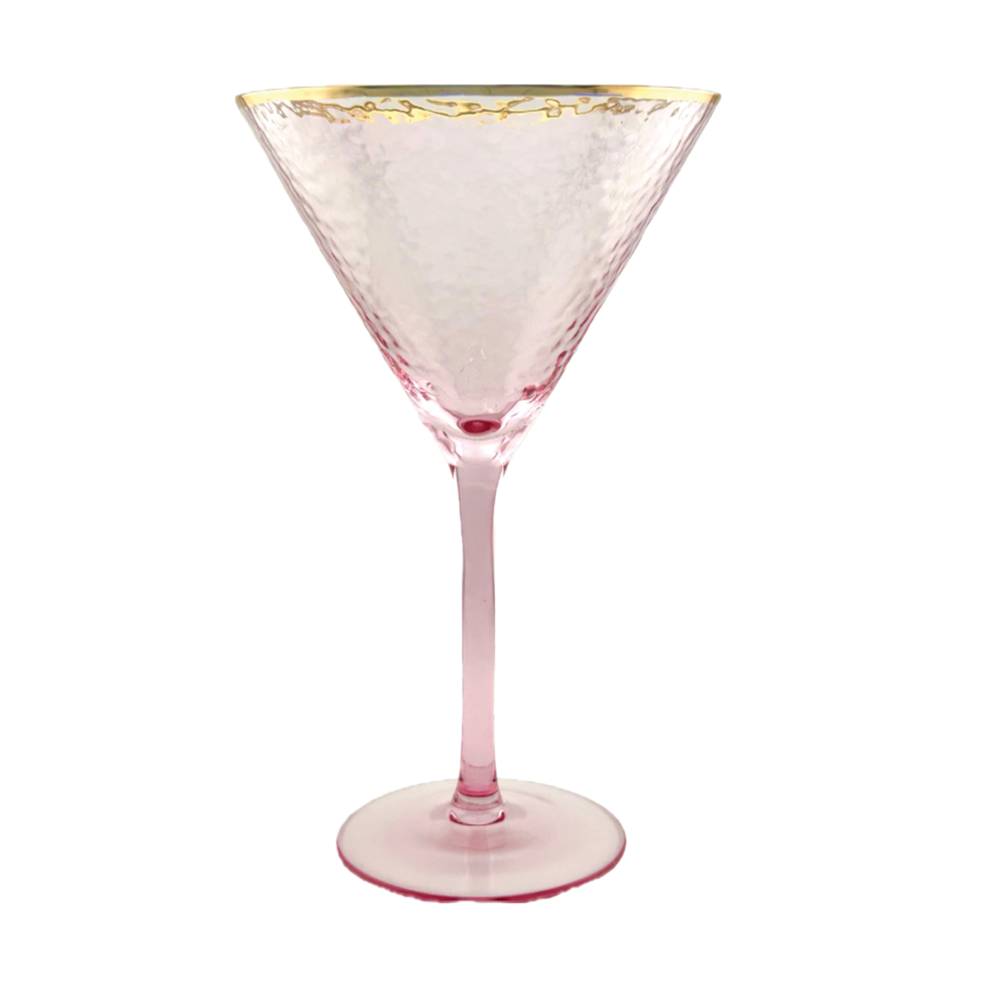 Rainbow Martini Glass - Pink