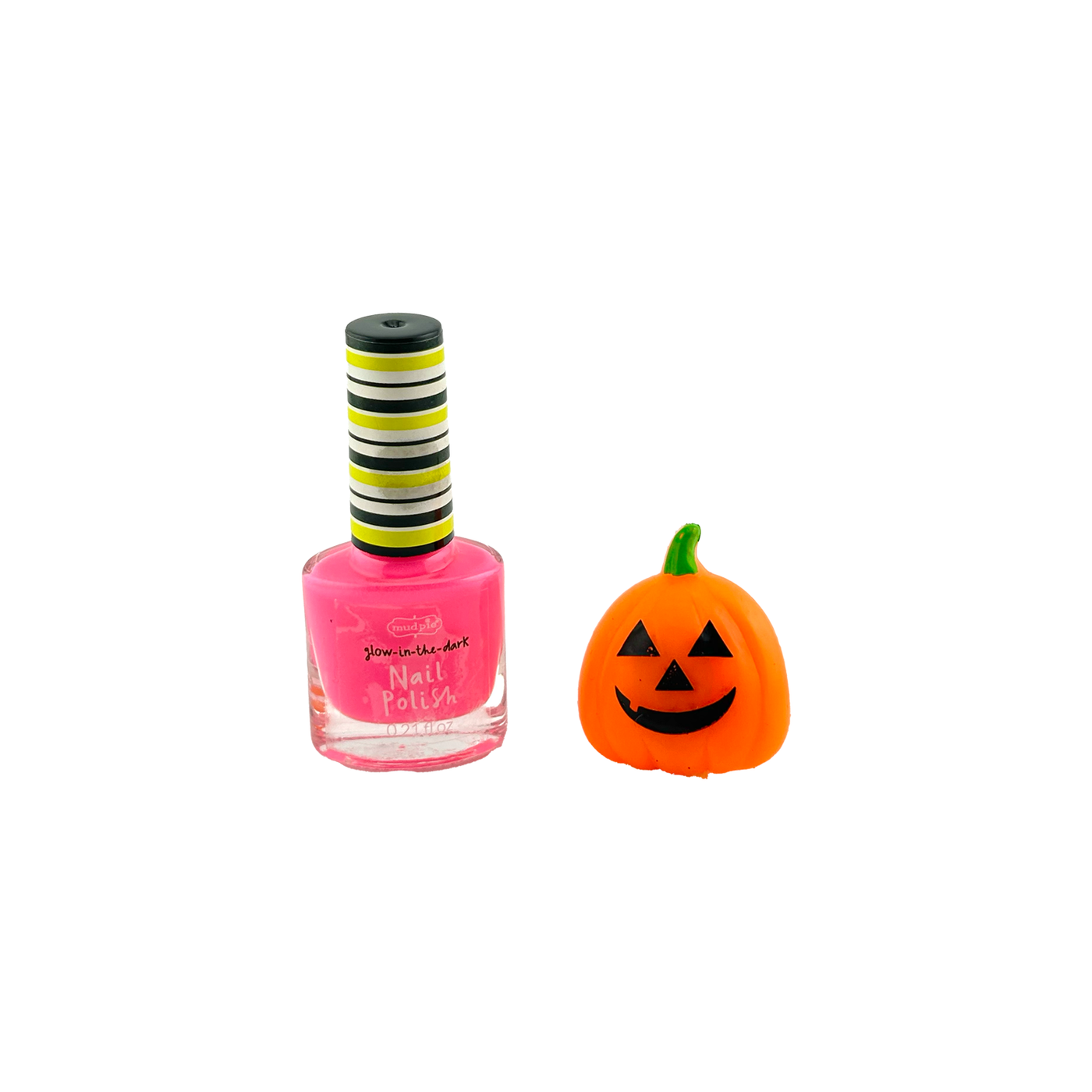 Halloween Nail Polish & Light Up Ring Set - Pumpkin