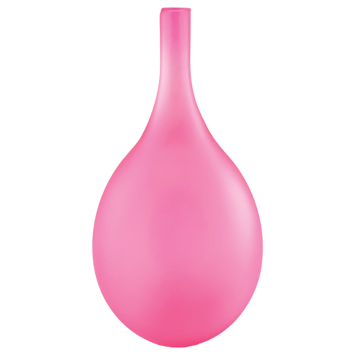 Frosted Colored Tall Vase - Pink