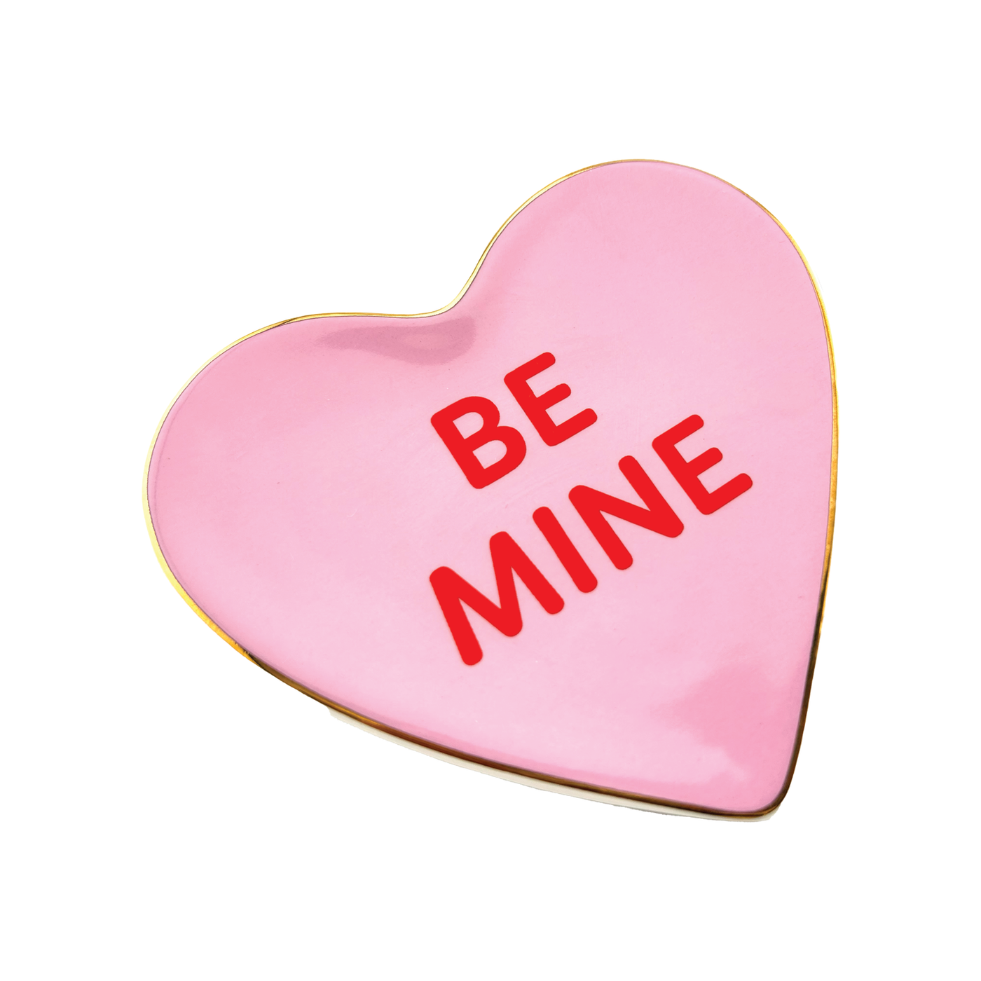 Conversation Candy Heart Trinket Dish - Hot Pink Be Mine