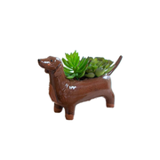 Ceramic Dog Planter - Dachshund