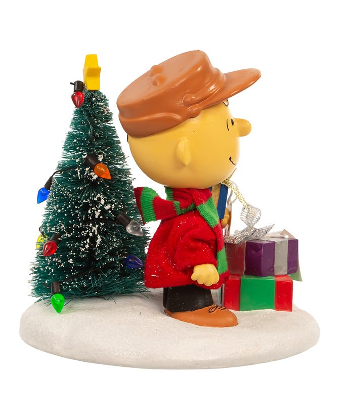 Peanuts© Charlie Brown With Tree Table Piece