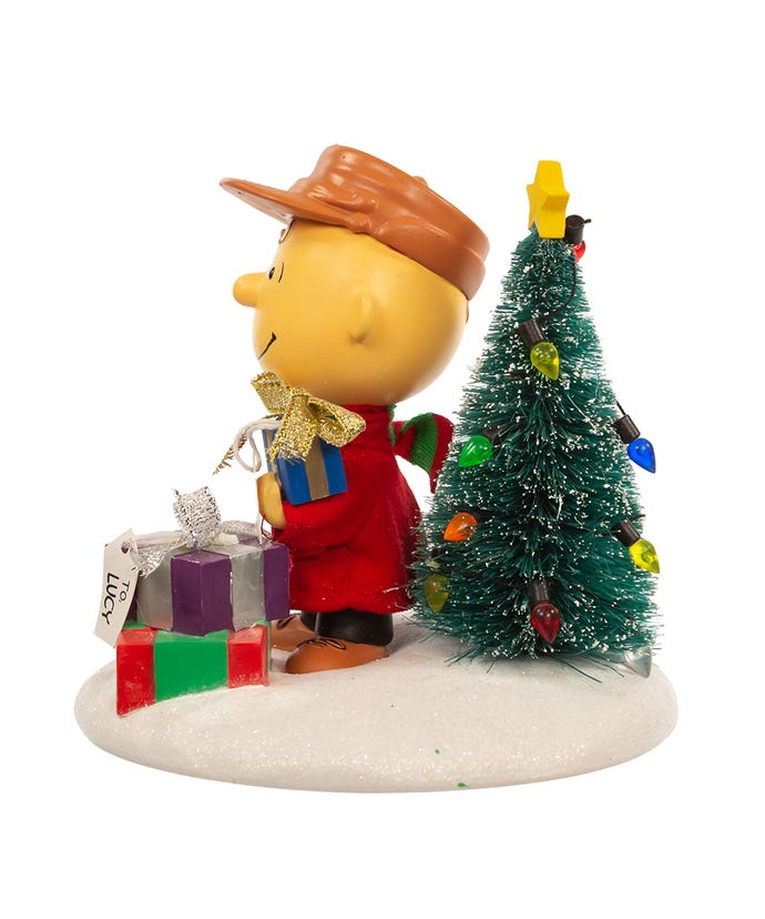 Peanuts© Charlie Brown With Tree Table Piece