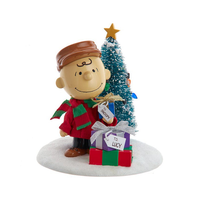 Peanuts© Charlie Brown With Tree Table Piece