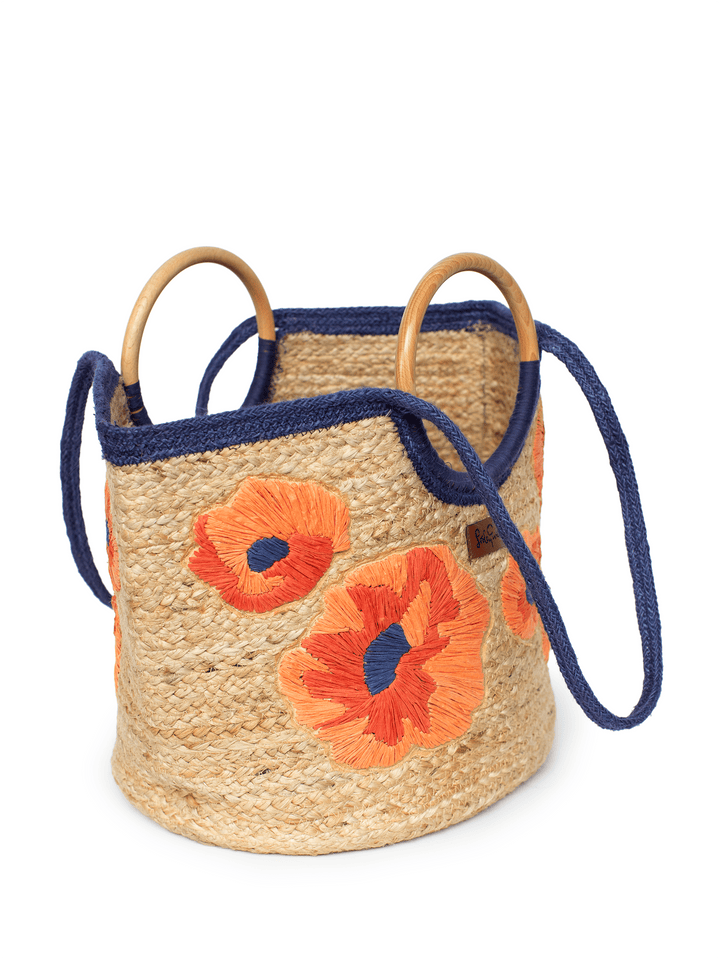 Poppy Woven Tote