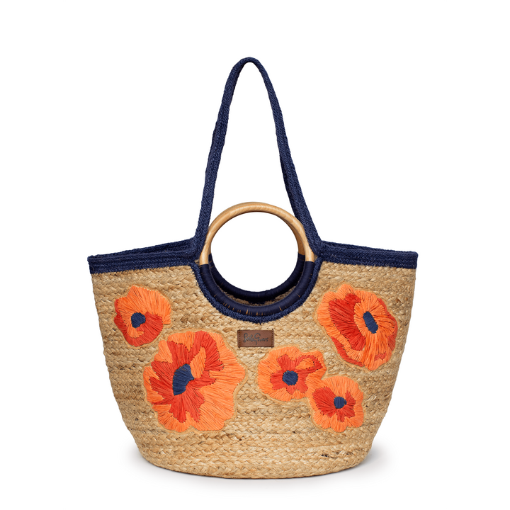 Poppy Woven Tote
