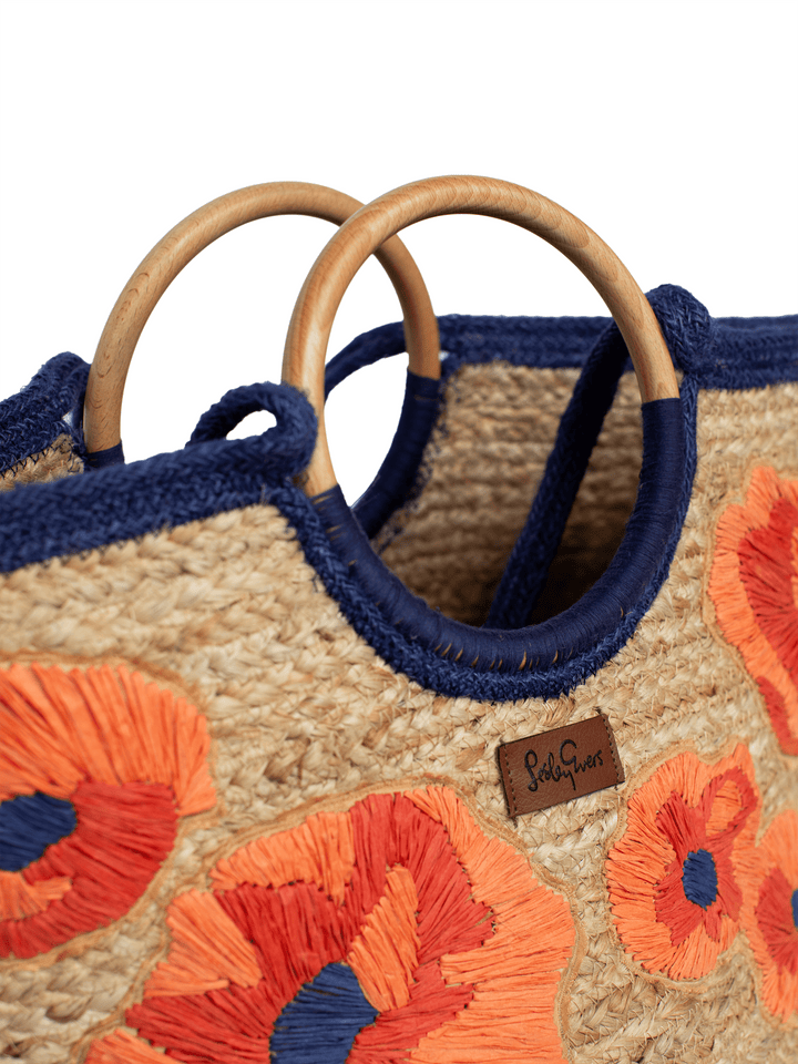 Poppy Woven Tote