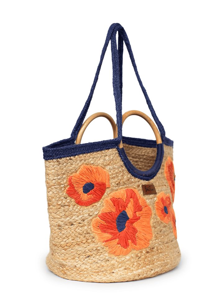 Poppy Woven Tote