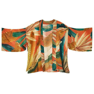 Painted Palms Kimono Jacket