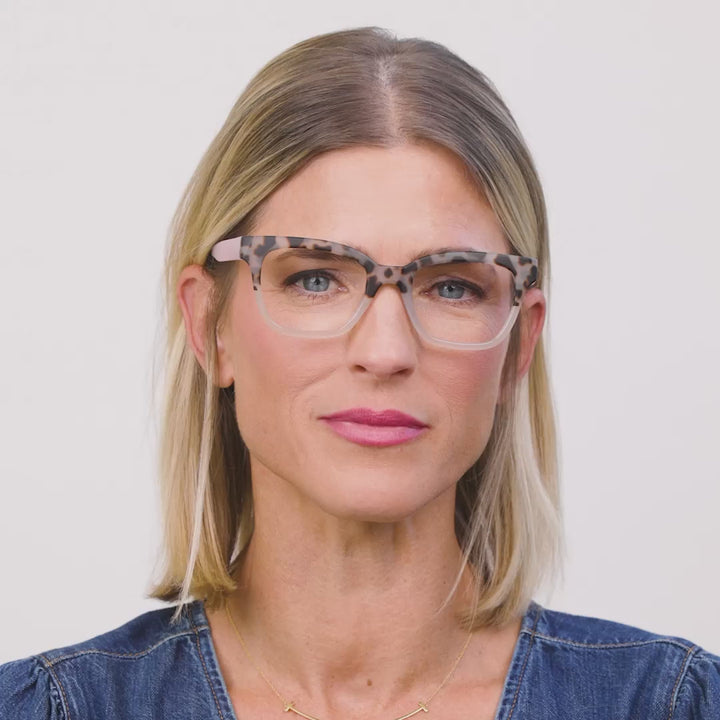 Zoey Reading Glasses - Chai Tortoise/Pink