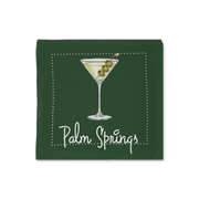 Palm Springs Martini Cloth Cocktail Napkins