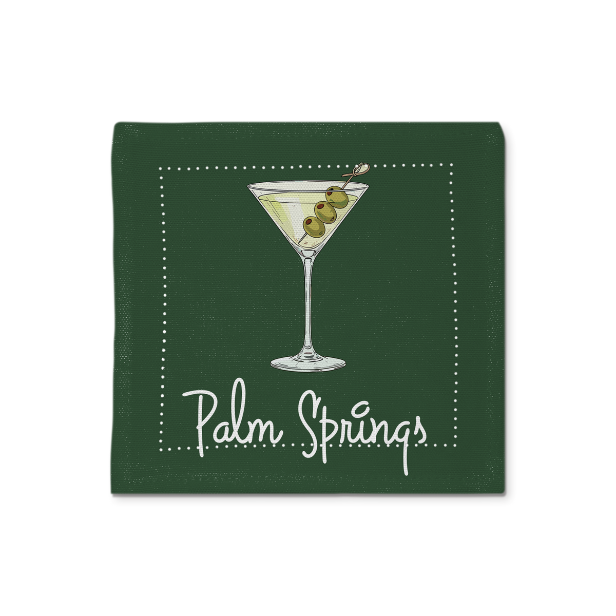 Palm Springs Martini Cloth Cocktail Napkins