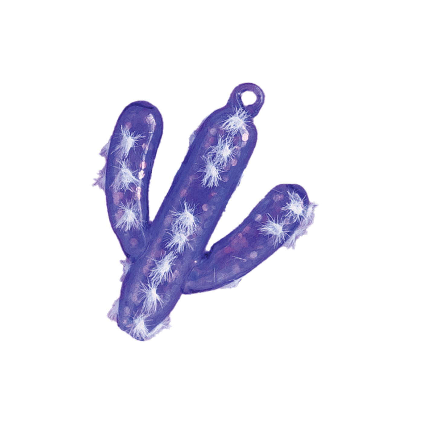 Cactus Ornament - Purple