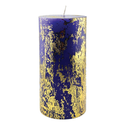 Rainbow Pillar Candle - Purple