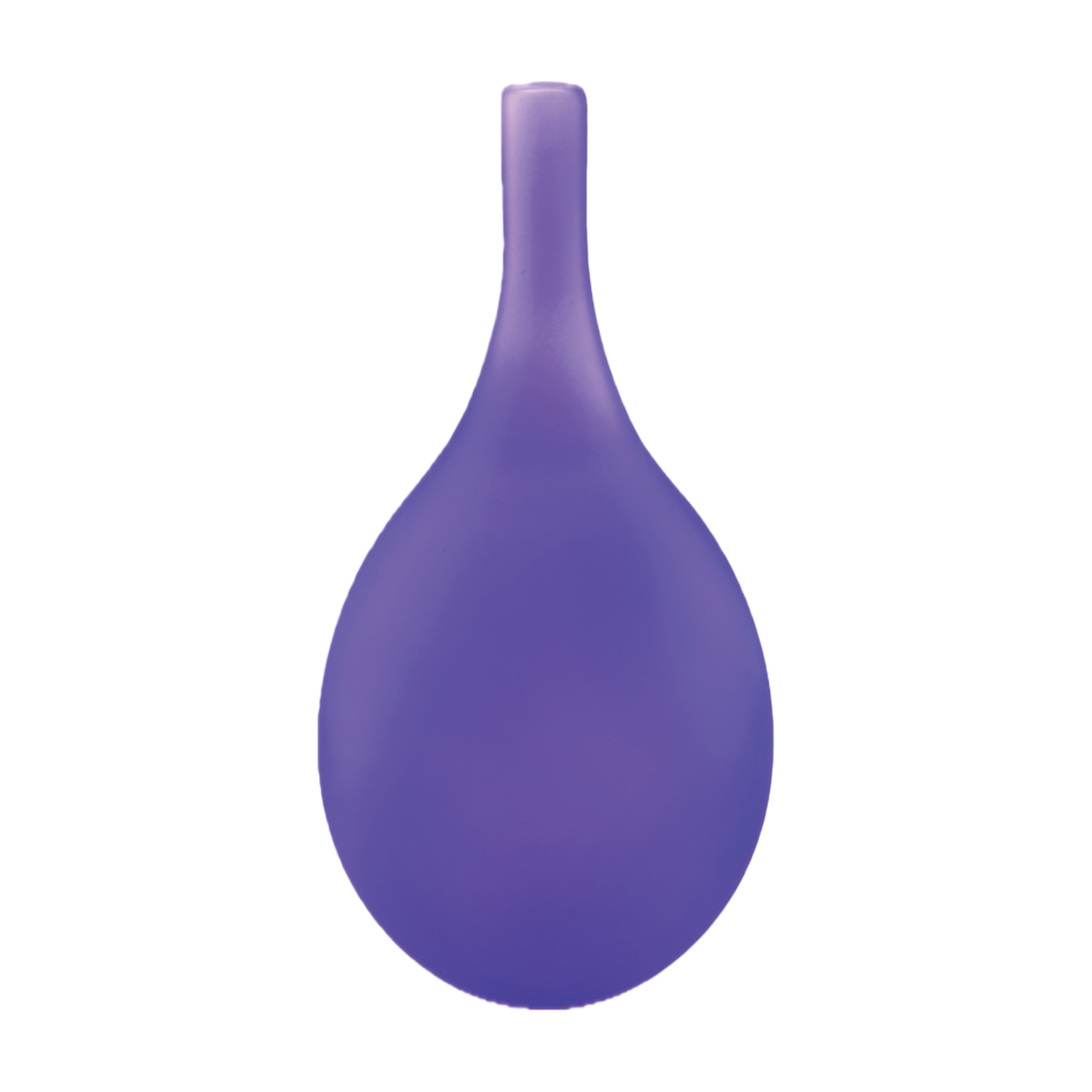 Frosted Colored Tall Vase - Purple