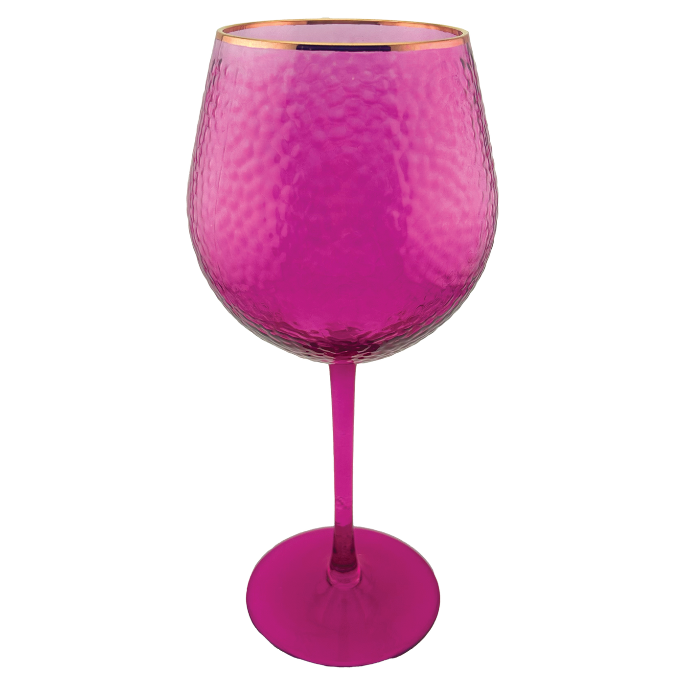Rainbow Wine Glass - Hot Pink