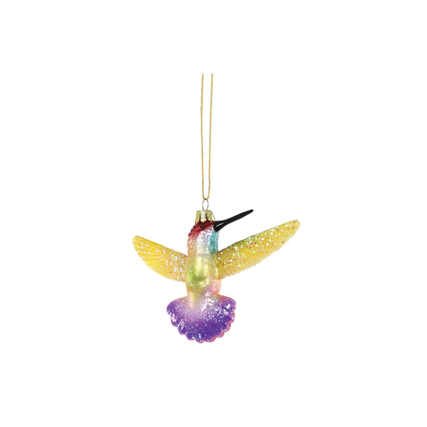 Ruby Throated Hummingbird - Purple/Yellow