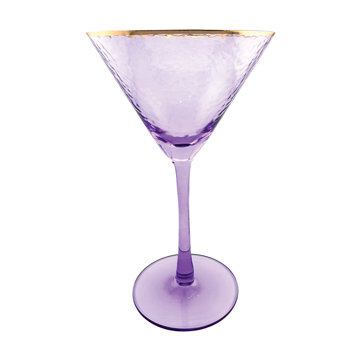 Rainbow Martini Glass - Purple