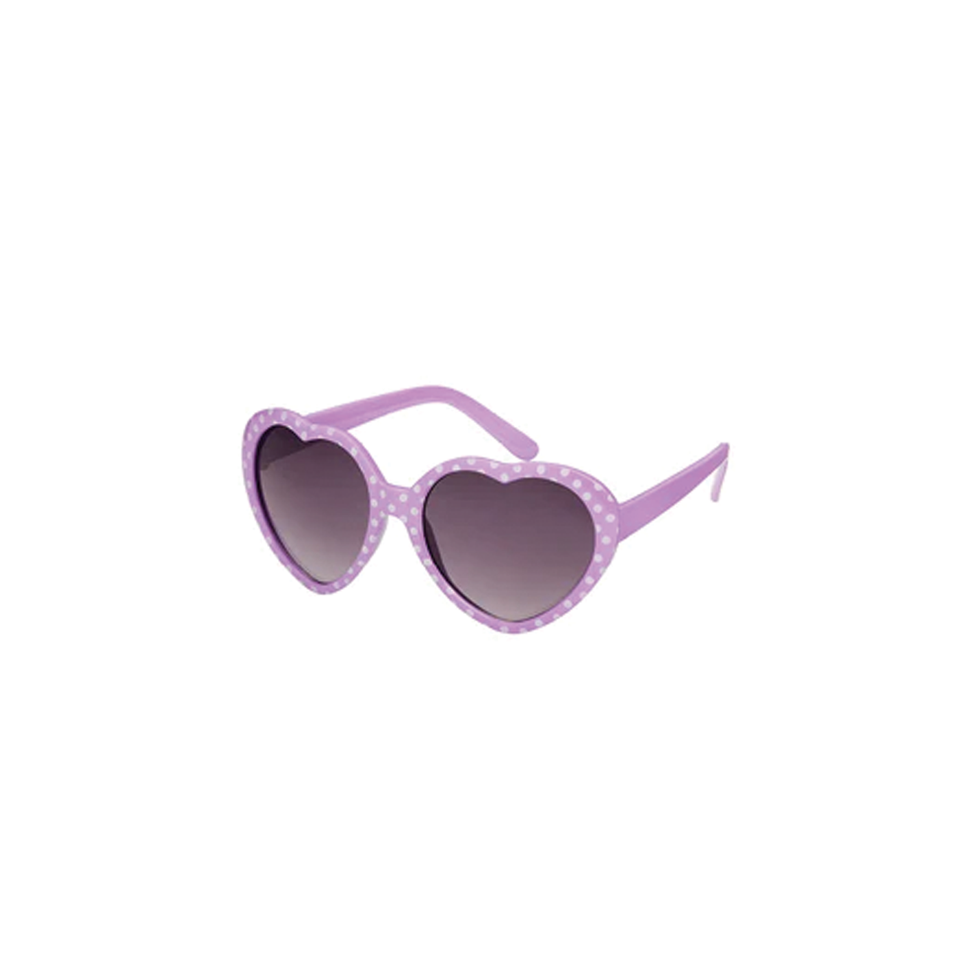 Heart Polka Dot Kids Sunglasses - Purple