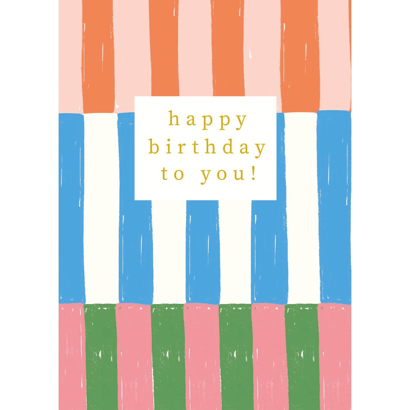 Color Bars Birthday Card