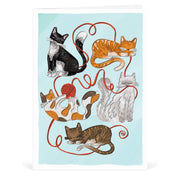 Cats Quill Greeting Card