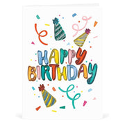Party Hats Quill Birthday Card