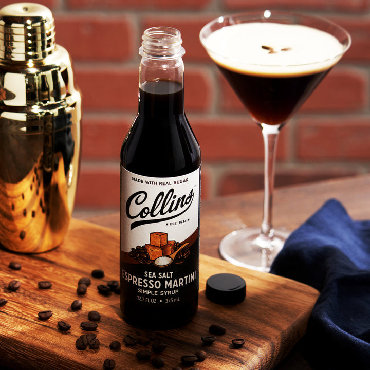 Collins Sea Salt Espresso Martini Syrup - 12.7 Oz.