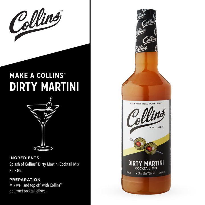 Collins Dirty Martini Mix - 32 Oz.