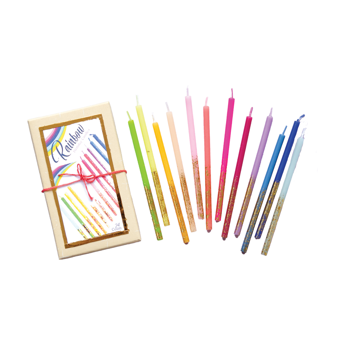 Rainbow Birthday Candle Boxed Set