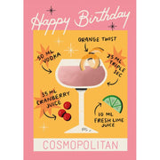 Cosmopolitan Birthday Card