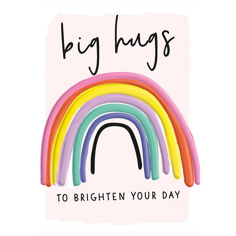 Big Hugs Rainbow Greeting Card