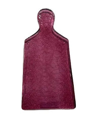 Glass Cheese Board - Red