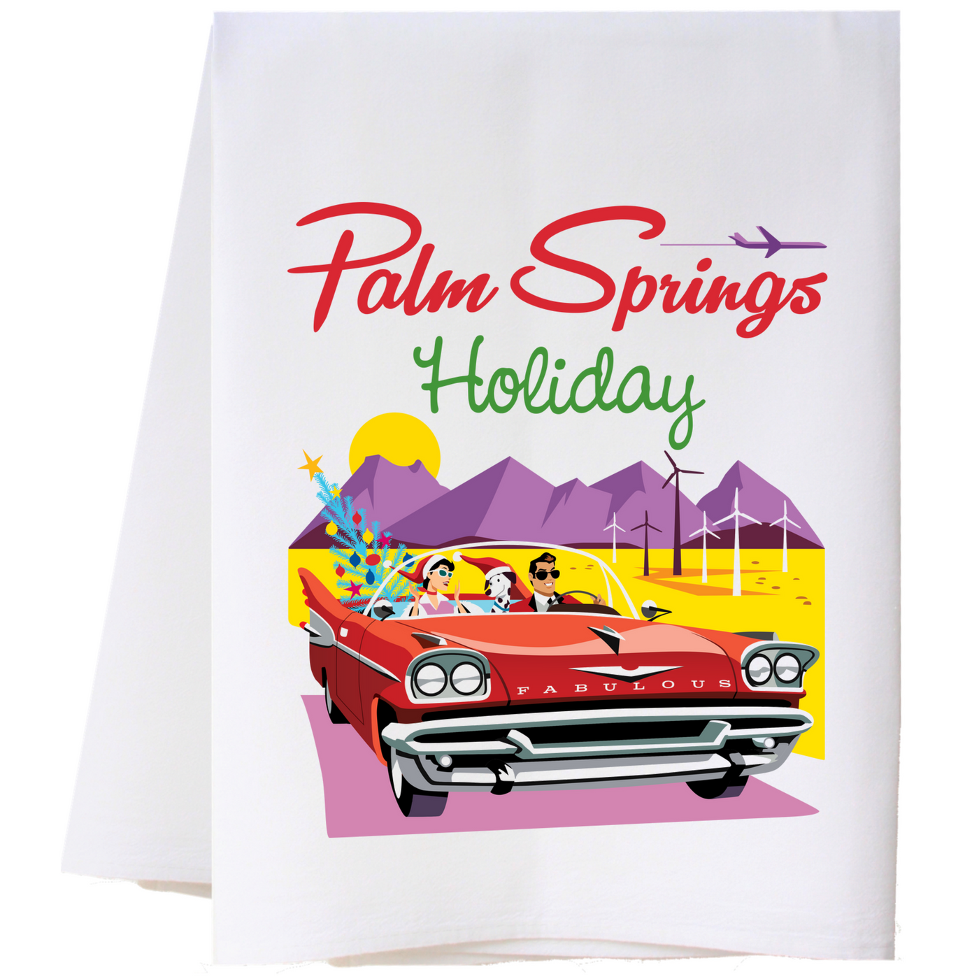 Palm Springs Holiday Convertible Tea Towel