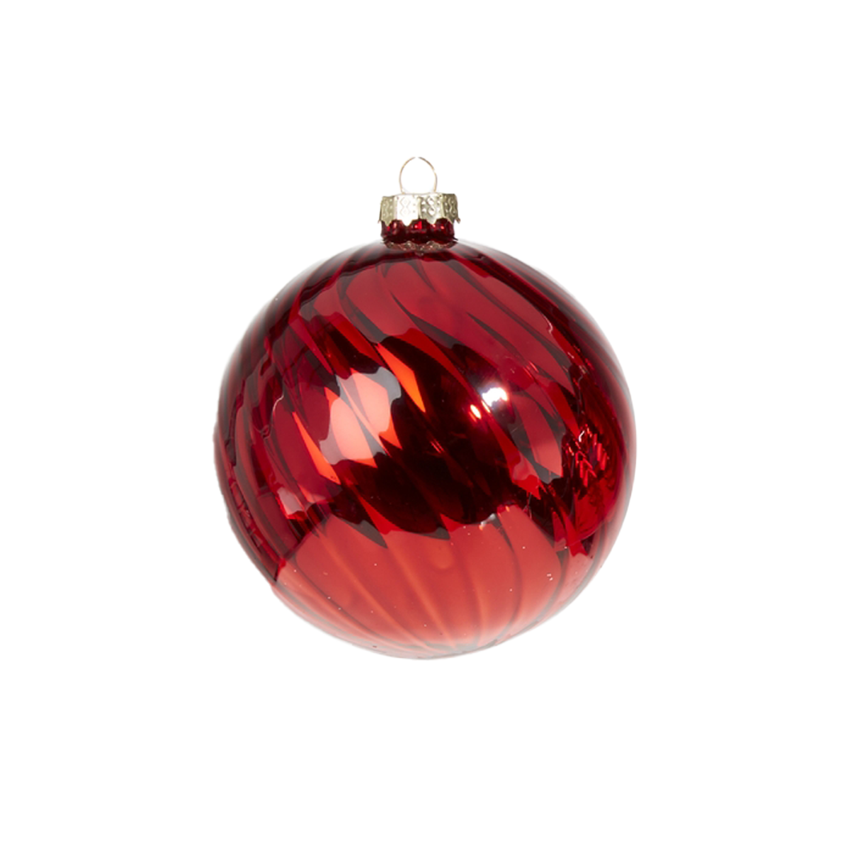 Red Blown Glass Ornament - Ball