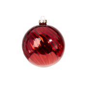 Red Blown Glass Ornament - Ball