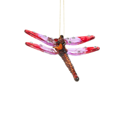 Dragonfly Ornament - Red