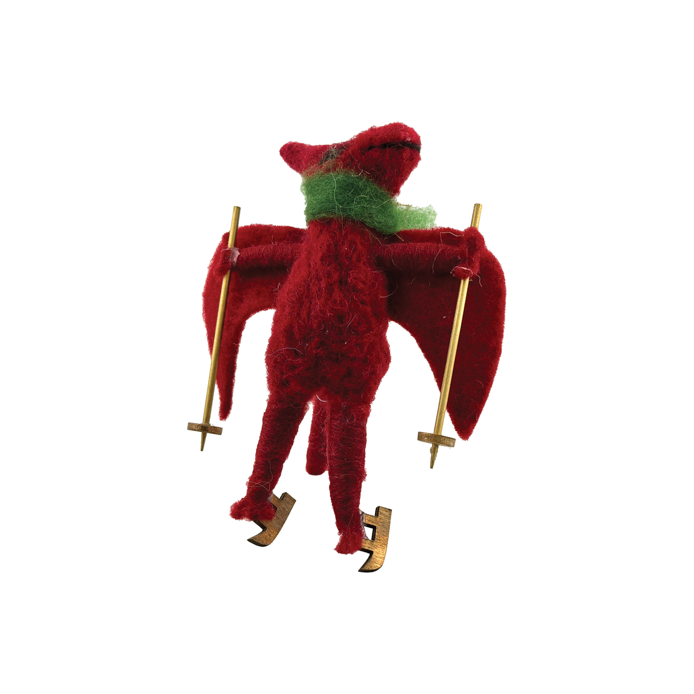 Ski Rex Ornament - Red