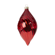 Red Blown Glass Ornament - Finial