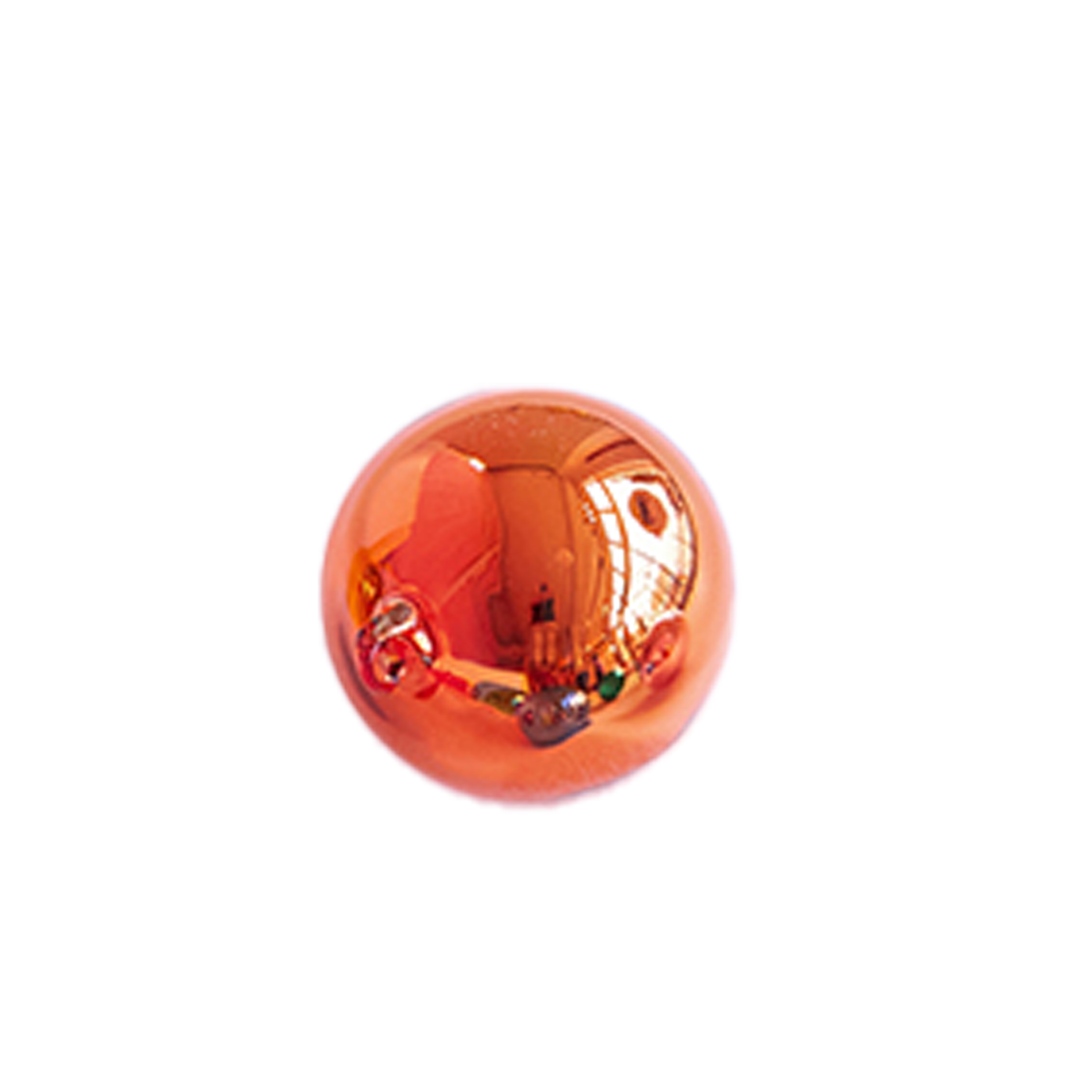 Reflective Ball Ornament - Orange
