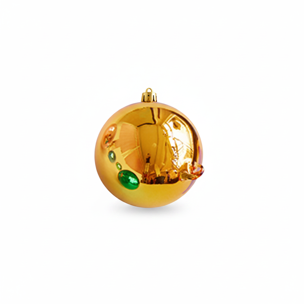 Reflective Ball Ornament - Yellow