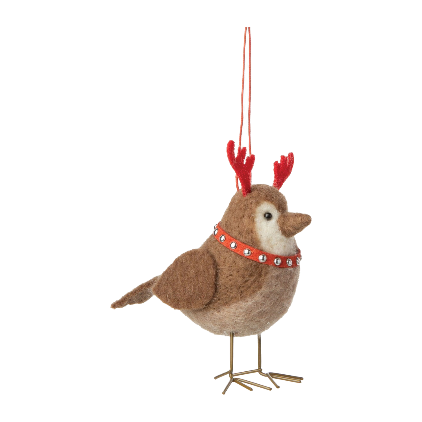 Felt Robin Ornament - Reindeer