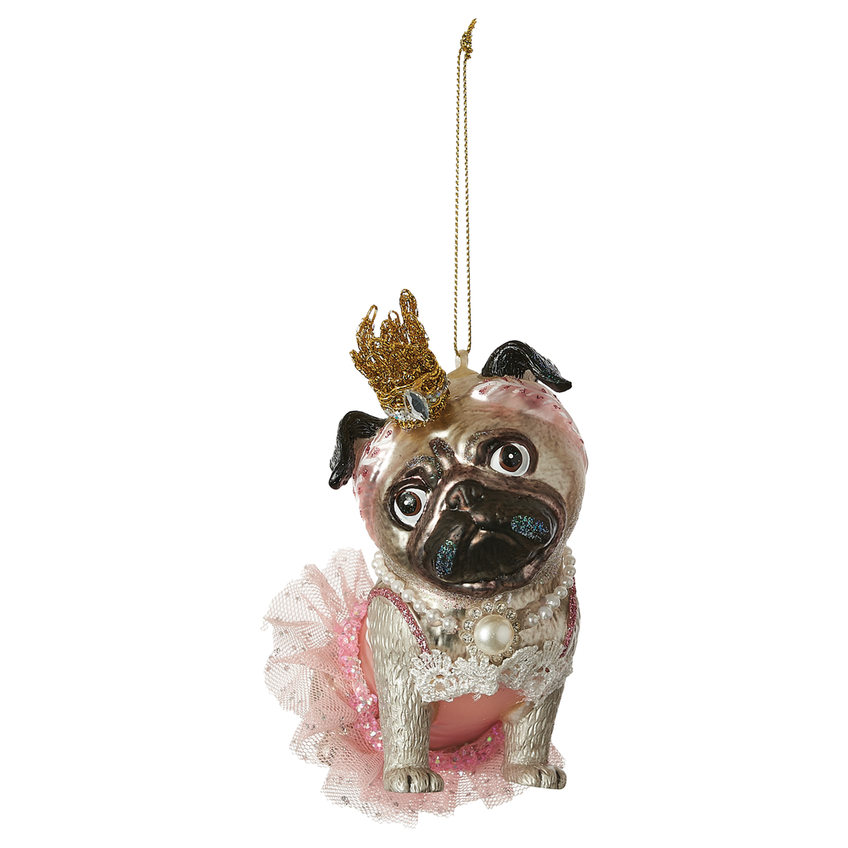 Party Dog Ornament - Pug - Just Fabulous Palm Springs
