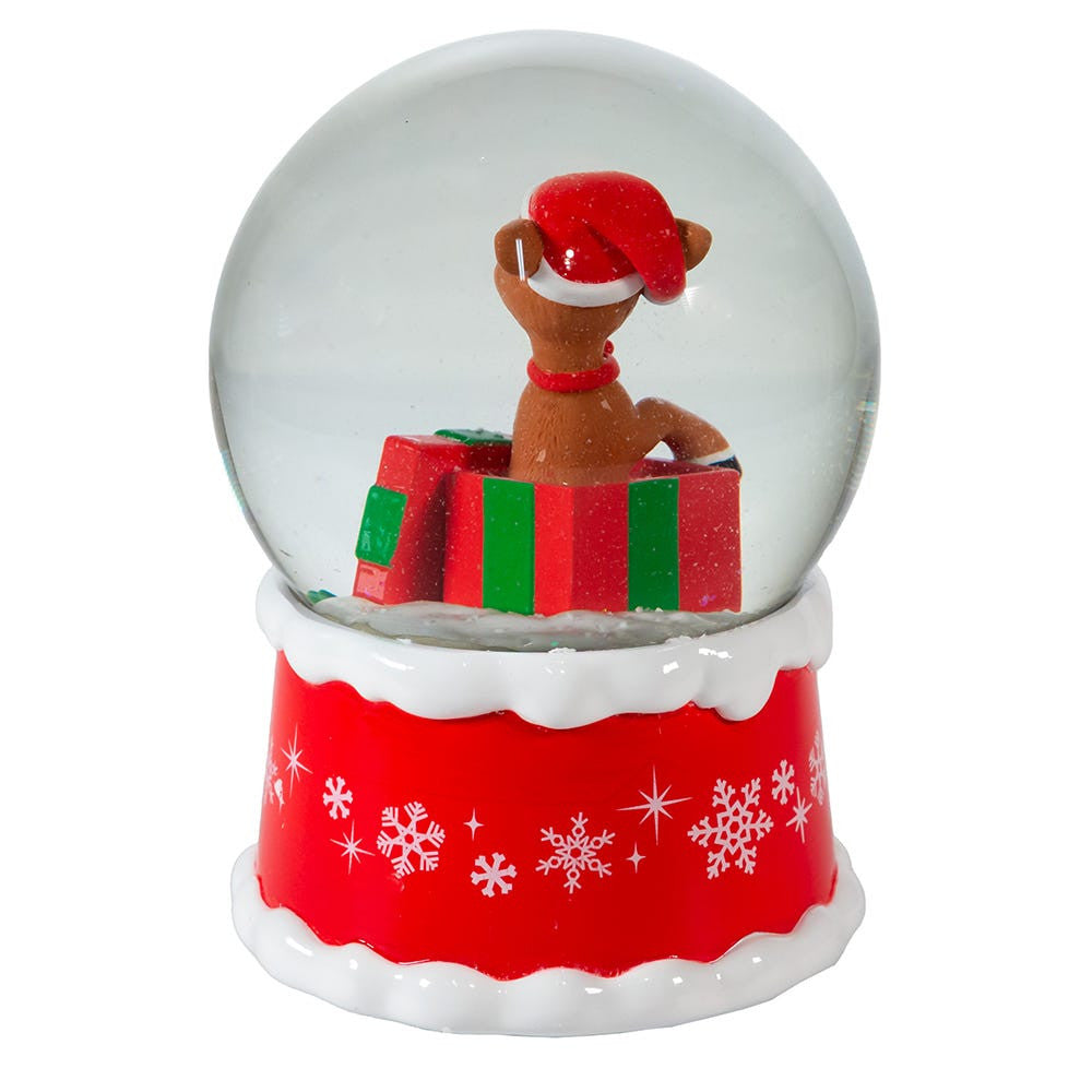 Musical Rudolph The Red Nose Reindeer® In Present Water Globe