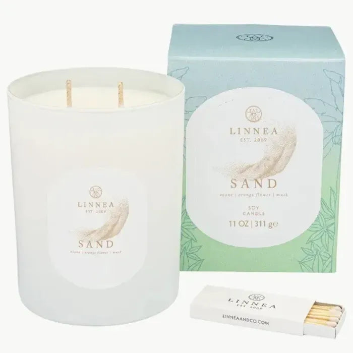 Sand Large Candle 11 Oz.
