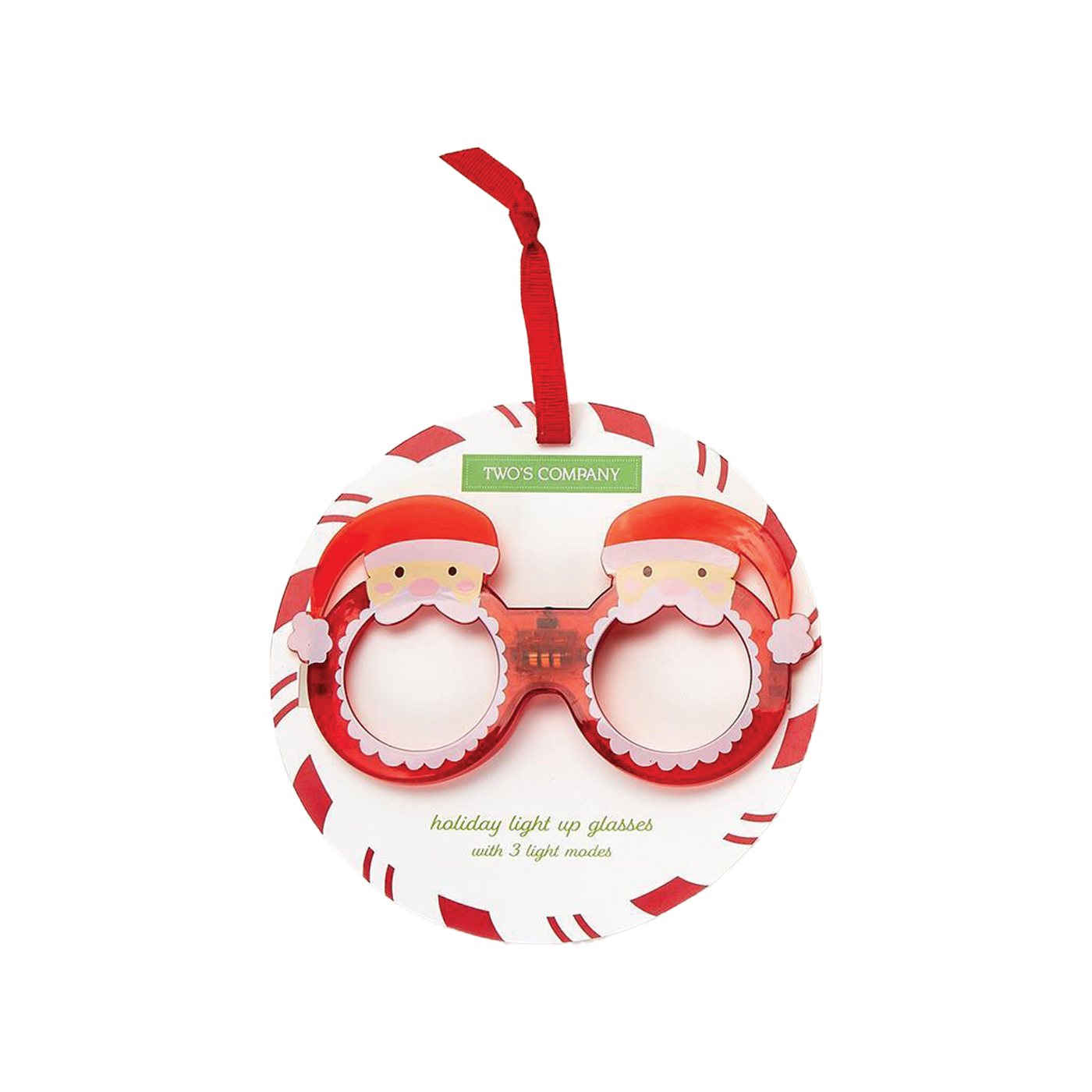 Holiday Cheer Light Up Novelty Glasses - Santa