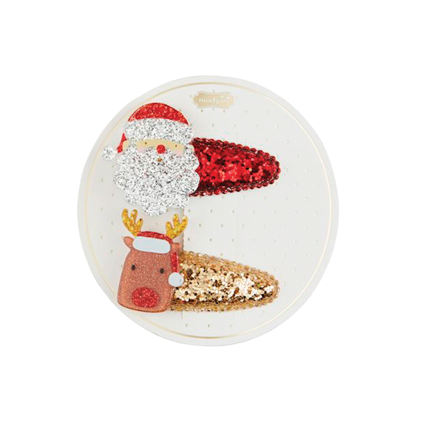 Christmas Hair Clips - Santa & Reindeer